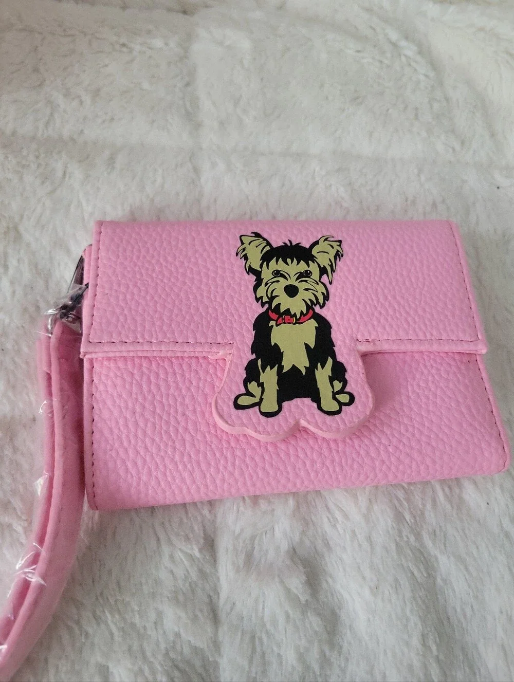 Marc Tetro Pink Kids To Adults Mini Backpack Set with Wallet Card Hold Dog Patch
